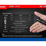 JETBeam SE-A01 Everyday Carry Flashlight - CREE XP-G LED - 130 Lumens - Uses 1 x AAA