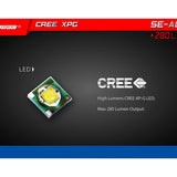 JETBeam SE-A02 Everyday Carry Flashlight - CREE XP-G LED - 280 Lumens - Uses 2 x AAAs