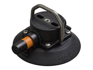 SeaSucker 4.5in Vacuum Mount with Flat-Top or Pointed Stainless Steel D-Ring - Black or White