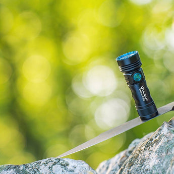 Olight Seeker 4 Mini Rechargeable LED Flashlight - Black, OD Green, Blue, Red, or Limited Edition Titanium
