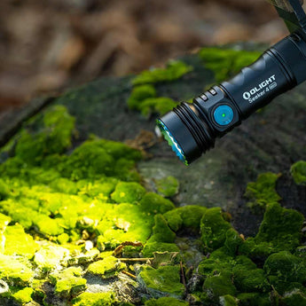 Olight Seeker 4 Mini Rechargeable LED Flashlight - Black, OD Green, Blue, Red, or Limited Edition Titanium