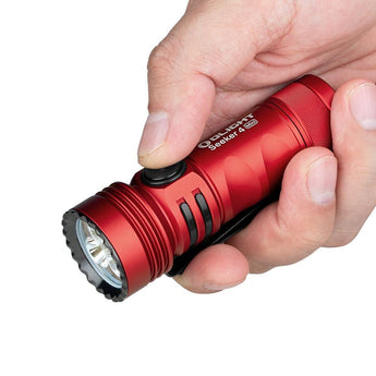 Olight Seeker 4 Mini Rechargeable LED Flashlight - Black, OD Green, Blue, Red, or Limited Edition Titanium