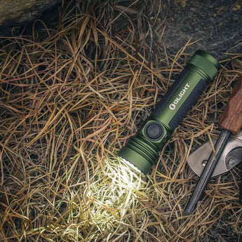 Olight Seeker 4 Pro Rechargeable LED Flashlight - 4600 Lumens - Cool White or Neutral White - Includes 1 x 21700 - Multiple Color Options