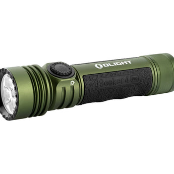 Olight Seeker 4 Pro Rechargeable LED Flashlight - 4600 Lumens - Cool White or Neutral White - Includes 1 x 21700 - Multiple Color Options