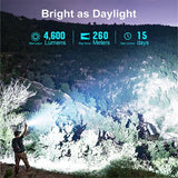 Olight Seeker 4 Pro Rechargeable LED Flashlight - 4600 Lumens - Cool White or Neutral White - Includes 1 x 21700 - Multiple Color Options