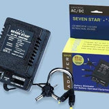 Seven Star SS105  100-240V AC input, 1.5-12V  1000 mAh DC output