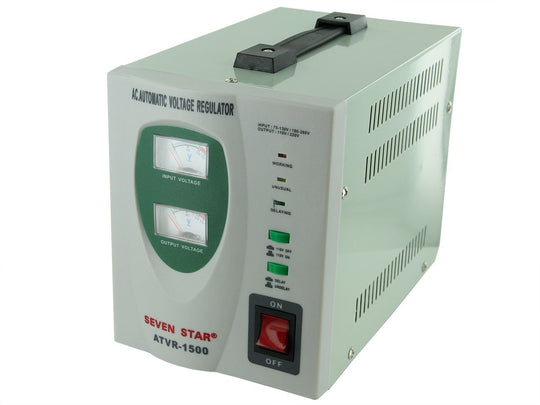 Seven Star Deluxe Automatic Voltage Regulator - Power Converter / Transformer - 1500 watts (ATVR-1500)