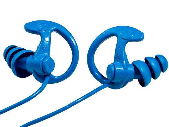 Surefire EP9 Sonic Defenders Full Block Earplugs - Medium - Blue - Box of 25 (EP9-BL-MPR-BULK)