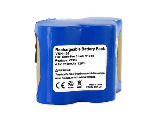Empire VNH-108 2500mAh 4.8V Replacement Nickel Metal-Hydride (Ni-MH) Battery for the Shark V1930/VX1 Vacuum