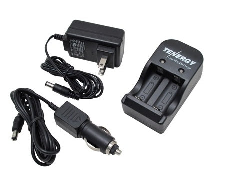 Tenergy 2-bay Smart Charger for RCR123A 3.0V Li-ion Rechargeable Batteries (01208)