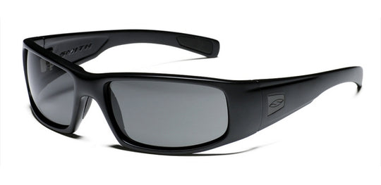Smith Optics - HIDEOUT Tactical Sunglasses with Black Frames with Polarized Gray Lenses
