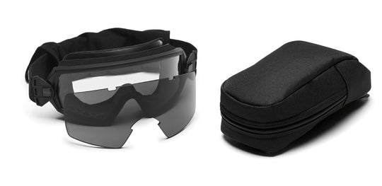 Smith Optics - Outside The Wire Goggles - Black Frames with Clear Lenses Installed - Gray Spare Lenses - Field Kit