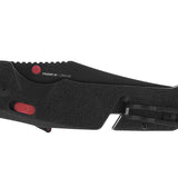 SOG Trident AT-XR Mk3 Folding Knife - 3.7 Inch Blade, Clip Point, Straight Edge - Peg Box - Black and Red, Blackout, or OD Green
