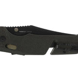 SOG Trident AT-XR Mk3 Folding Knife - 3.7 Inch Blade, Clip Point, Straight Edge - Peg Box - Black and Red, Blackout, or OD Green