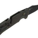 SOG Trident AT-XR Mk3 Folding Knife - 3.7 Inch Blade, Clip Point, Straight Edge - Peg Box - Black and Red, Blackout, or OD Green