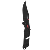SOG Trident AT-XR Mk3 Folding Knife - 3.7 Inch Blade, Clip Point, Straight Edge - Peg Box - Black and Red, Blackout, or OD Green