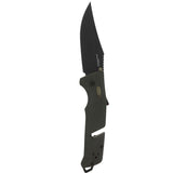 SOG Trident AT-XR Mk3 Folding Knife - 3.7 Inch Blade, Clip Point, Straight Edge - Peg Box - Black and Red, Blackout, or OD Green