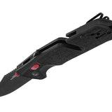 SOG Trident AT-XR Mk3 Folding Knife - 3.7 Inch Blade, Clip Point, Straight Edge - Peg Box - Black and Red, Blackout, or OD Green