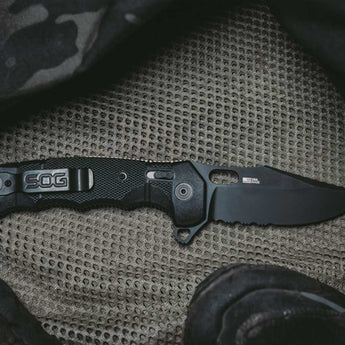 SOG SEAL XR - Partially Serrated - USA Made - Presentation Box