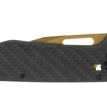 SOG Ultra XR Folding Knife - 2.8 Inch Blade, Clip Point, Straight Edge - Presentation Box - Carbon and Gold or Carbon and Graphite