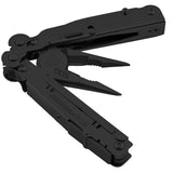 SOG PowerAssist Multi-Tool - Includes 12 Tools - Black Oxide - Nylon Sheath - Clam Pack (B66N-CP)