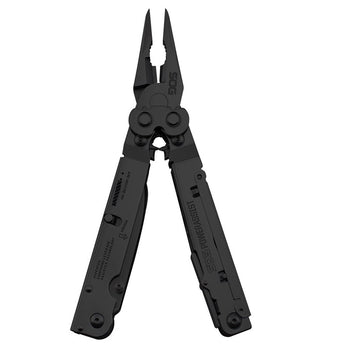 SOG PowerAssist Multi-Tool - Includes 12 Tools - Black Oxide - Nylon Sheath - Clam Pack (B66N-CP)