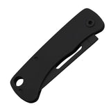 SOG Centi I Folding Knife - 1.4 Inch Straight Edge, Straight Back - Hardcased Black Finish - Black Stainless Steel Handle - Blister Pack (SOG-CE1002-CP)