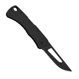 SOG Centi II Folding Knife - 2.1 Inch Straight Edge, Straight Back - Hardcased Black Finish - Black Stainless Steel Handle - Blister Pack (SOG-CE1012-CP)