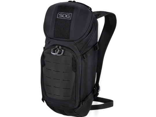 SOG Ranger 12L CP1002 Backpack with Tablet Sleeve, MOLLE Front Patch - Black