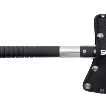 SOG FastHawk Axe - 2-inch Straight Edge - Black Handle - Nylon Sheath - Clam Pack - Black or Polished Finish