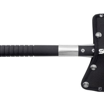 SOG FastHawk Axe - 2-inch Straight Edge - Black Handle - Nylon Sheath - Clam Pack - Black or Polished Finish