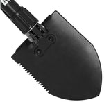SOG Entrenching Tool / Shovel - Black Powder Coated Finish - Black Folding Handle - Nylon Sheath - Boxed (F08-N)