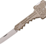 SOG Key Knife Folding Knife - 1.5-inch Straight Edge, Drop Point - Blue or Hardcased Black