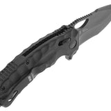 SOG Kiku XR LTE Folding Knife - 3.02 Inch Blade, Tanto, Straight Edge - Orange G10 or Blackout