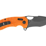 SOG Kiku XR LTE Folding Knife - 3.02 Inch Blade, Tanto, Straight Edge - Orange G10 or Blackout