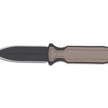 SOG Pentagon FX Covert Fixed Blade Knife - 3.41 Inch Blade, Double Edge