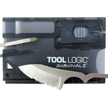 SOG SVC2 Tool Logic Survival II Card - Includes 7 Emergency Tools - Charcoal