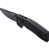 SOG SOG-TAC XR Folding Knife - 3.4 Inch Clip Point Blade - Blackout or OD Green - Peg Box