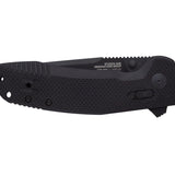 SOG SOG-TAC XR Partially Serrated Folding Knife - Peg Box - Blackout