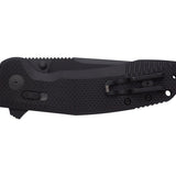 SOG SOG-TAC XR Partially Serrated Folding Knife - Peg Box - Blackout