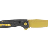 SOG Terminus XR LTE Folding Knife - 2.95 Inch Blade, Clip Point, Straight Edge - Carbon and Graphite or Carbon and Gold