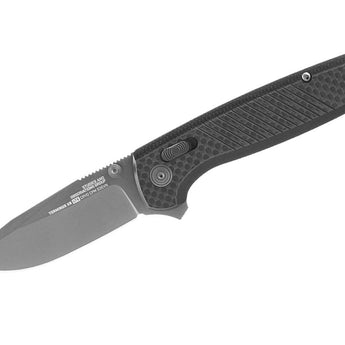SOG Terminus XR LTE Folding Knife - 2.95 Inch Blade, Clip Point, Straight Edge - Carbon and Graphite or Carbon and Gold