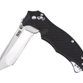 SOG Vulcan Tanto Folding Knife - Partially Open