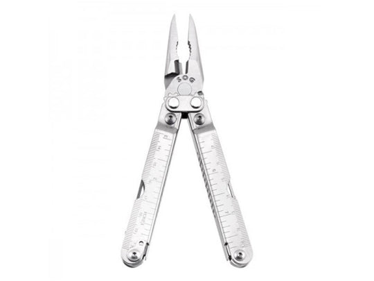 SOG Pocket PowerPlier Multi-Tool - Includes 11 Tools - Satin Finish - Leather or Nylon Sheath - Boxed (S44)