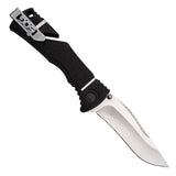 SOG Trident Elite Folding Knife - 3.7-inch Straight Edge, Clip Point - Satin Finish - Black Handle - Boxed (TF101-BX)