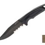 SOG Recondo FX Fixed Blade Knife - 4.6-inch Partially Serrated, Clip Point - Presentation Box - Black or FDE Colors