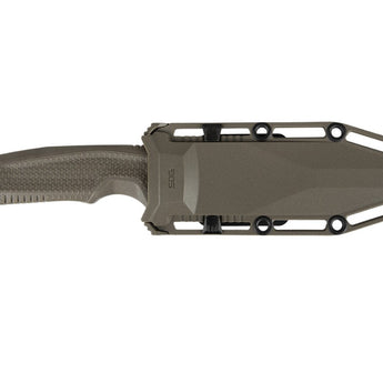 SOG Recondo FX Fixed Blade Knife - 4.6-inch Partially Serrated, Clip Point - Presentation Box - Black or FDE Colors