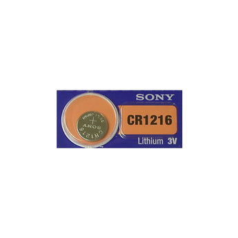 MuRata CR1216 30mAh 3V Lithium Primary (LiMnO2) Coin Cell Watch Battery - 1 Piece Tear Strip, Sold Individually