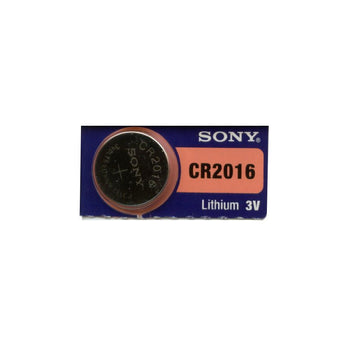 MuRata CR2016 85mAh 3V Lithium Primary (LiMnO2) Coin Cell Watch Battery - 1 Piece Tear Strip, Sold Individually
