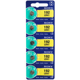 MuRata LR41 1.5V Alkaline Coin Cell Battery - 1 Piece Tear Strip